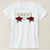 White & Black GUCCI Flowers T-shirt