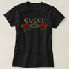 White & Black GUCCI Flowers T-shirt